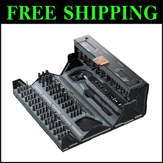 Rechargeable Mini Electric Screwdriver – Ergonomic Design with 180 Bits Included