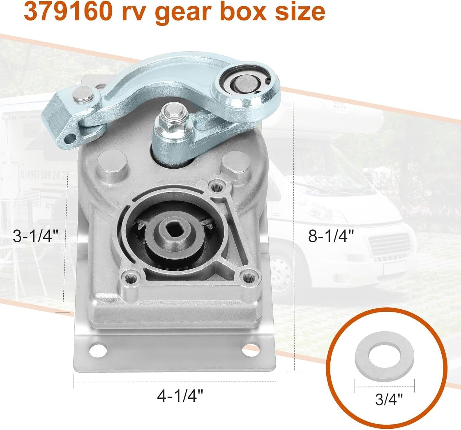 Kwikee Electric Step Replacement Gear Box for 22-40 Series (Part 1101425)