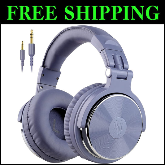High-Fidelity Over-Ear DJ Headsets with Noise Isolation & Neodymium Drivers