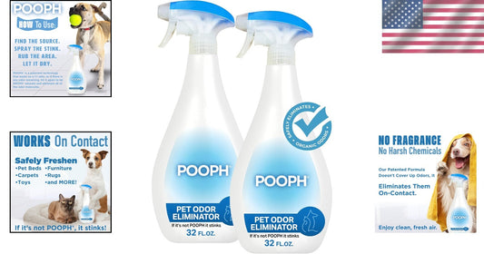 Nature's Miracle 32oz Odor Eliminator - Instant & Safe Pet Odor Removal 2-Pack