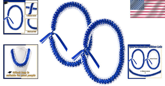 Customizable 2025 Graduation Lei | Vibrant, Handmade Double Braided Necklace