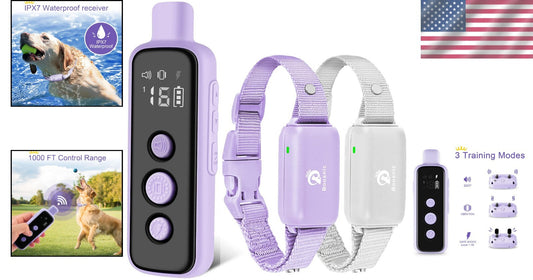 Dynamic 2-Dog Training Collar Set - Waterproof, Lightweight, and Effective