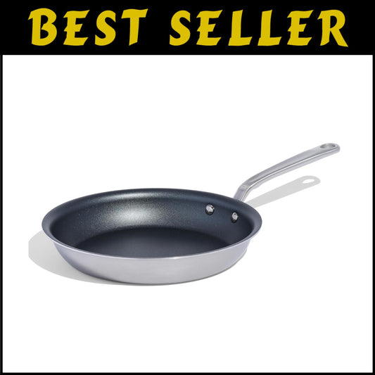 ProCoat 10" Non-Stick Frying Pan - 5-Ply Stainless Steel - Induction Compatible