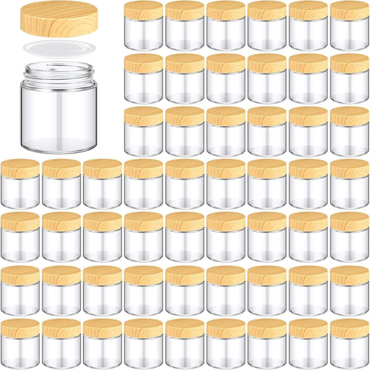 Elegant 4 oz Clear Glass Jars - 48 Count Leak-Proof & Stylish Storage Solution