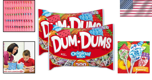 600 Individually Wrapped Lollipops – All-Time Favorite Mix for Kids & Adults