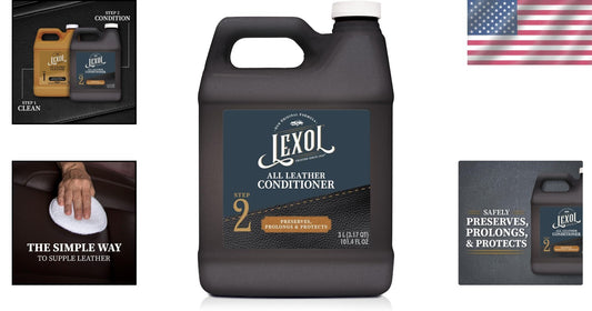3-Liter Unscented Leather Conditioner - Nourishes & Preserves Car & Home Leather