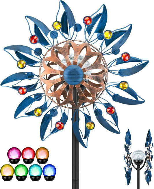 Color-Changing Waterproof Windmill Sculpture - Perfect for Outdoor Settings
