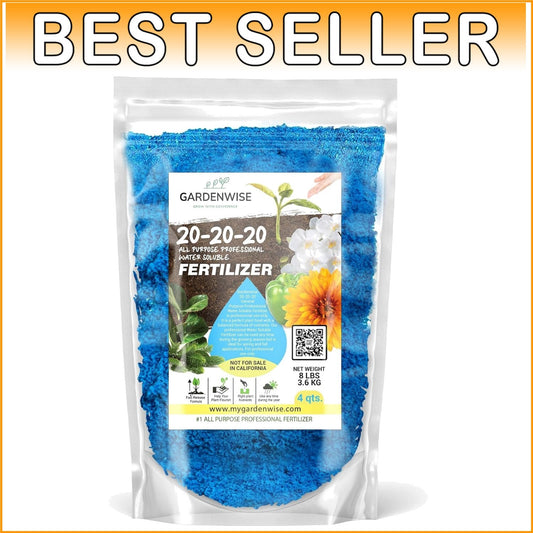20-20-20 Water-Soluble Fertilizer Powder for Vibrant Indoor & Outdoor Plants
