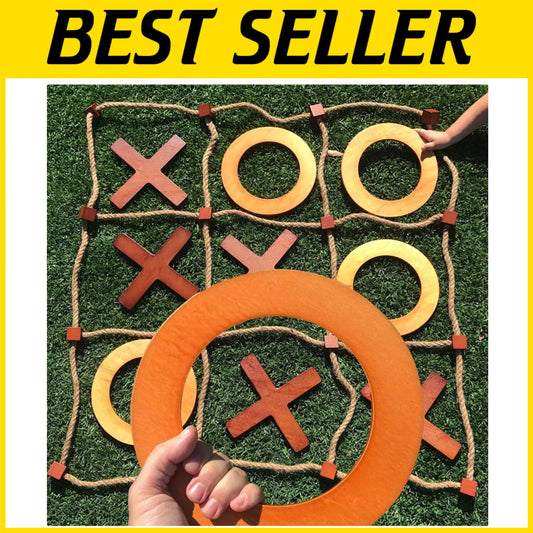 Weather-Resistant Giant Tic Tac Toe Game - Perfect for Backyard Parties