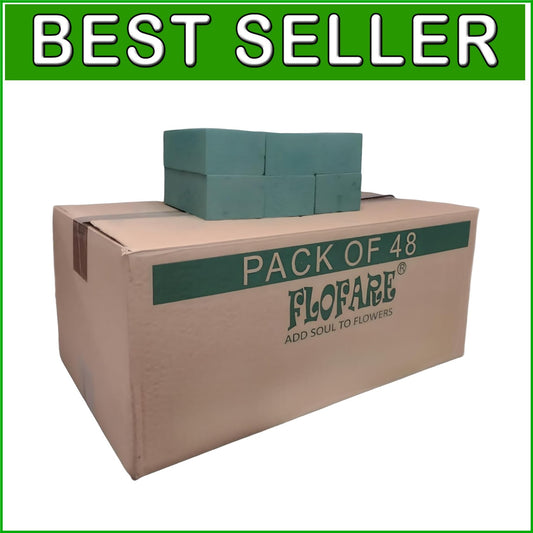 Versatile 48-Pack Floral Foam Blocks – Ideal for DIY Crafts and Centerpieces