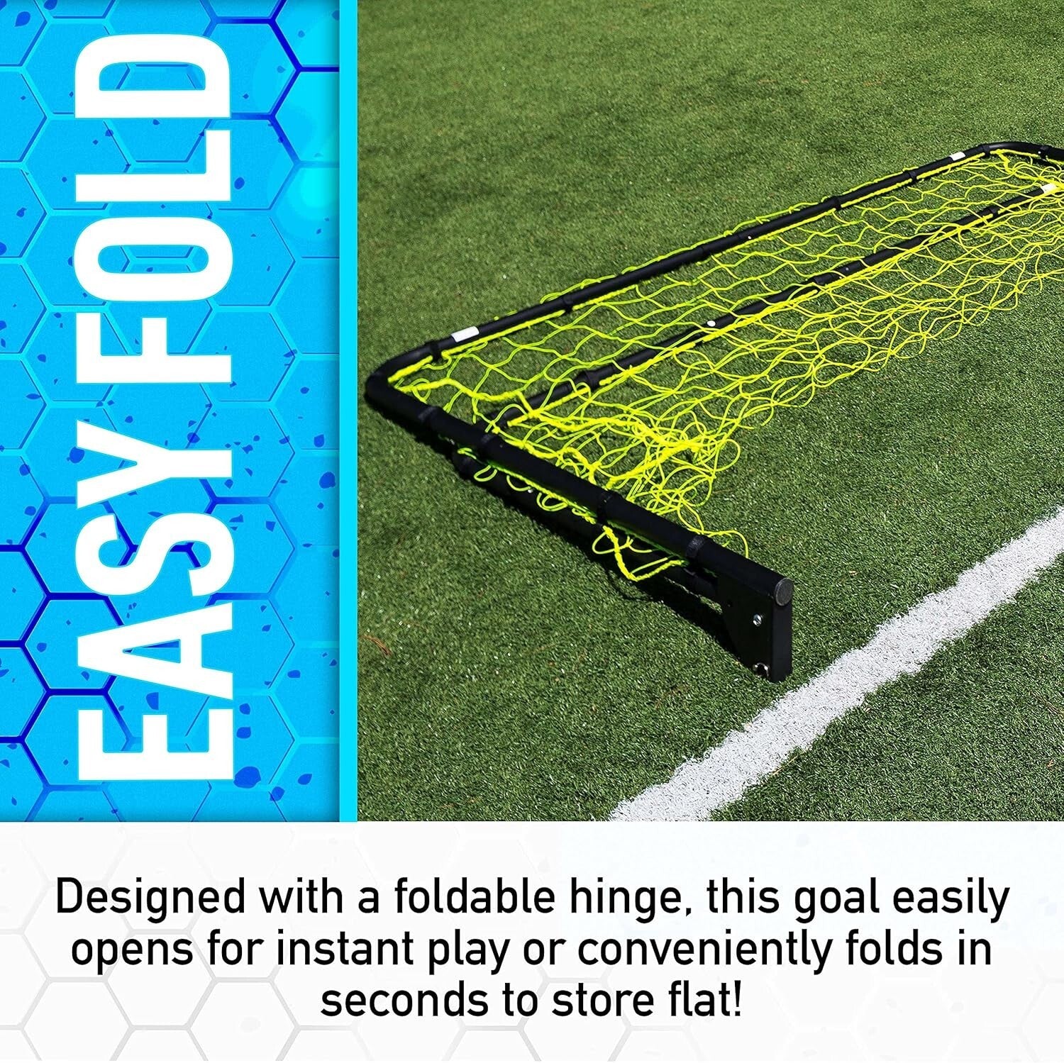 Competition-Grade 6' x 4' Soccer Goals - Lightweight & Easy to Assemble