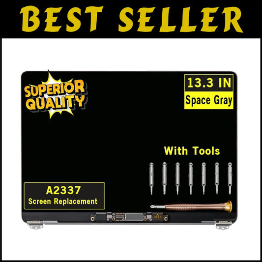 13.3" MacBook Air A2337 M1 Retina Display LCD Screen Replacement - Space Gray