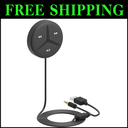 Lightweight Bluetooth Car Kit for Music Streaming and Hands-Free Calls - Black
