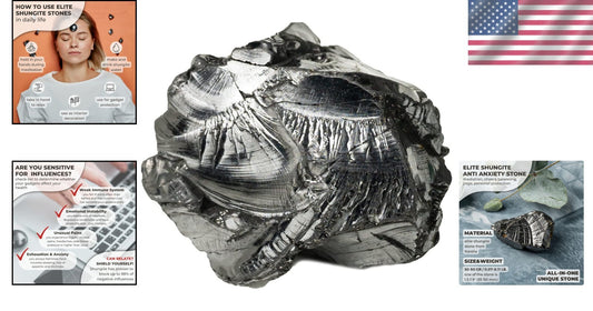 Natural Elite Shungite for Cleansing & Balancing - Premium Meditation Crystal