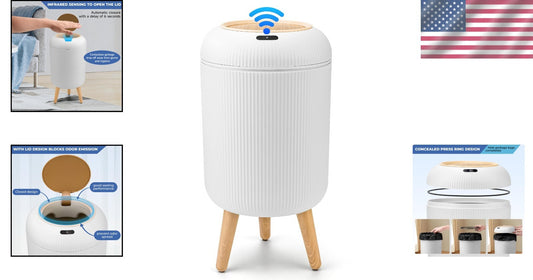 Hands-Free 10L Plastic Motion Sensor Trash Can – Ideal for Kitchen and Office