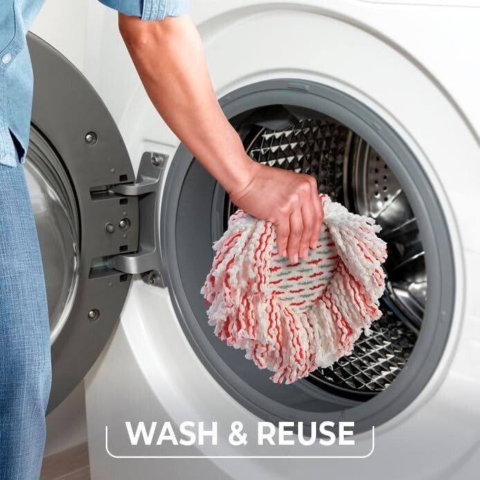4-Pack EasyWring Mop Refill - 40% More Cleaning Power on All Hard Floors