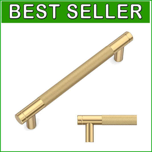 Champagne Bronze 5-Inch Drawer Pulls for Kitchens - 10 Pack Stylish Hardware