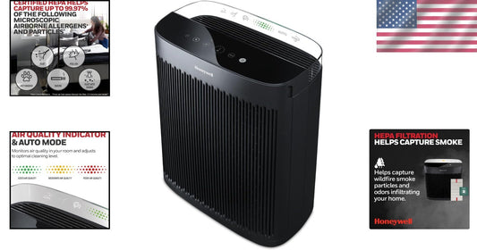 InSight Series HEPA Air Purifier for Extra-Large Rooms – 500 Sq Ft Coverage