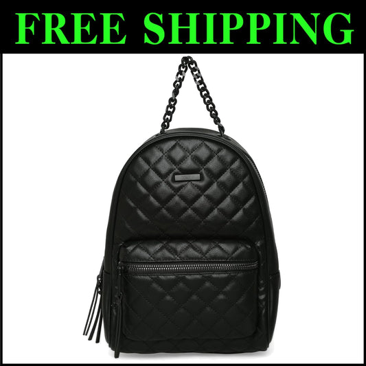 Women's Galilinia Medium Backpack - Stylish Black Synthetic Essentials Carrier