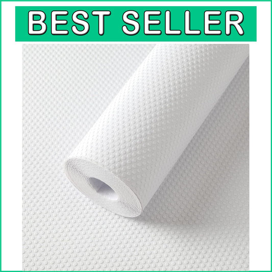 Easy-Cut White Shelf Liner 22" x 300" - Perfect for Cabinets and Drawers