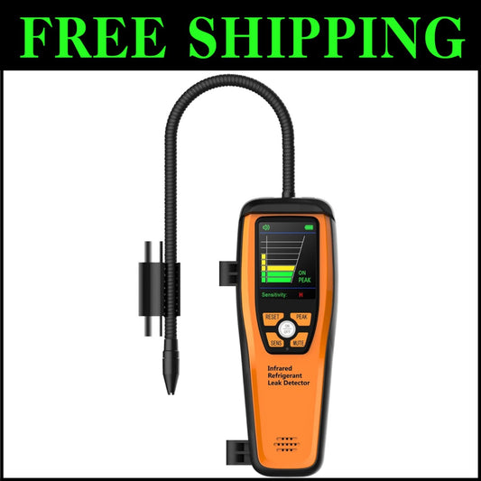 Professional HVAC Leak Detector with Infrared Sensor & 2.8" Display for Accuracy