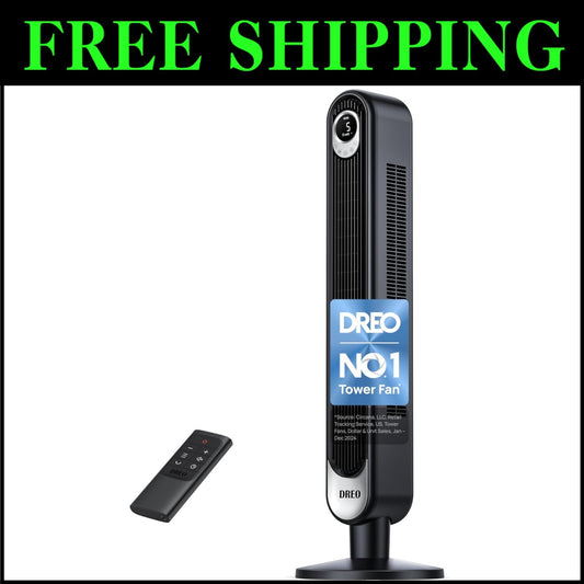 Quiet 42-Inch Tower Fan with 90° Oscillation & Remote Control for Bedrooms