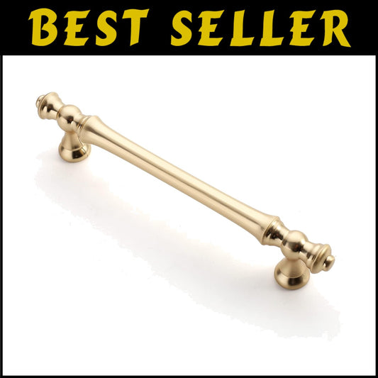 Durable 30-Pack 5-Inch Brushed Brass Pulls - Perfect for Cabinets & Drawers