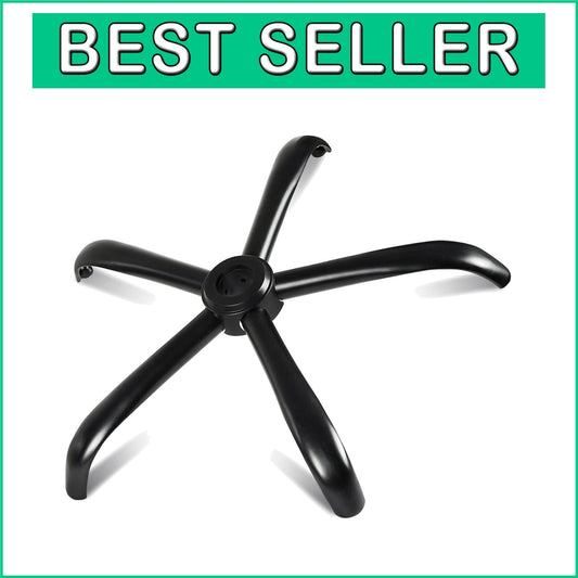 Durable 70 cm Office Chair Base Replacement - Secure and Stylish in Matte Black