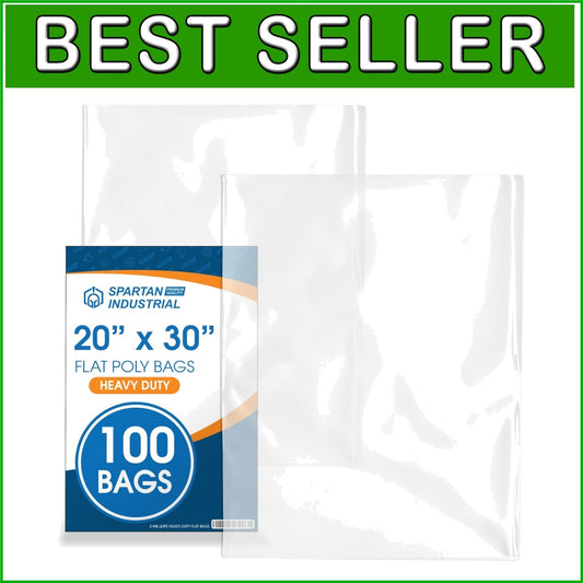 100 Count 20"x30" Heavy-Duty Clear Plastic Bags for Versatile Packaging