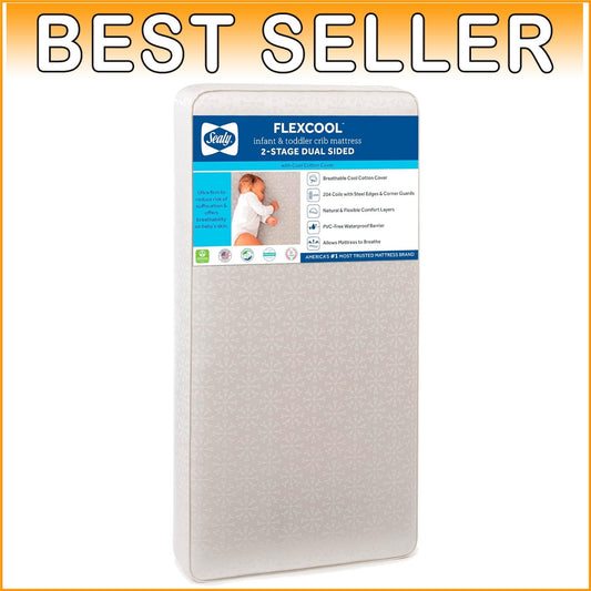Airy Cotton Cover Crib Mattress with Waterproof Barrier & Hypoallergenic Layers