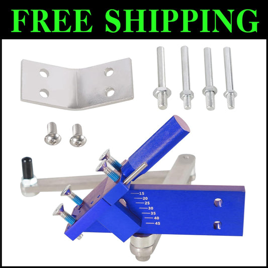 Stainless Steel Lawn Mower Sharpener with Adjustable Angle and Easy Install