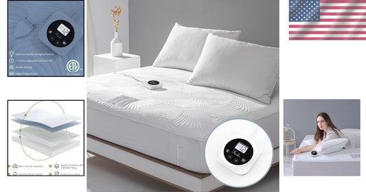 Full Size Electric Heated Mattress Pad - Personalized Warmth, Safety & Comfort