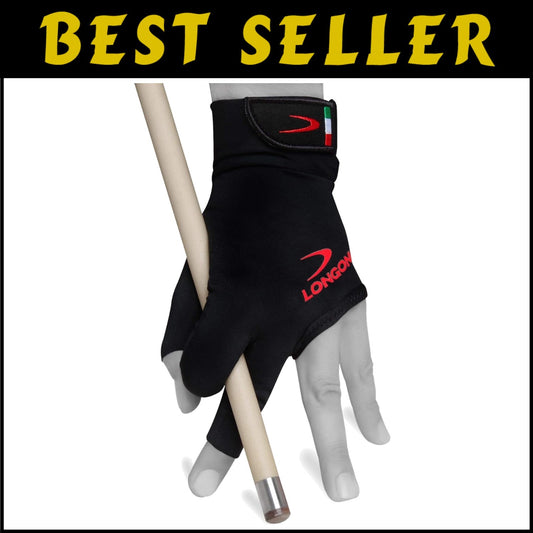 Premium Adjustable Billiards Glove for Left-Handed Players – Machine Washable