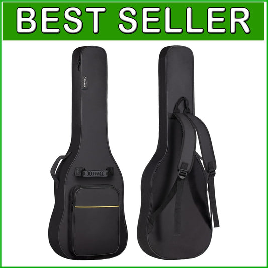 Durable 40.9'' Electric Guitar Case with Neck Fixing Strap and Padded Protection
