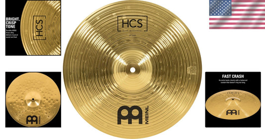 HCS 14" Crash Cymbal - Perfect for Every Musical Style with Bright Brass Finish