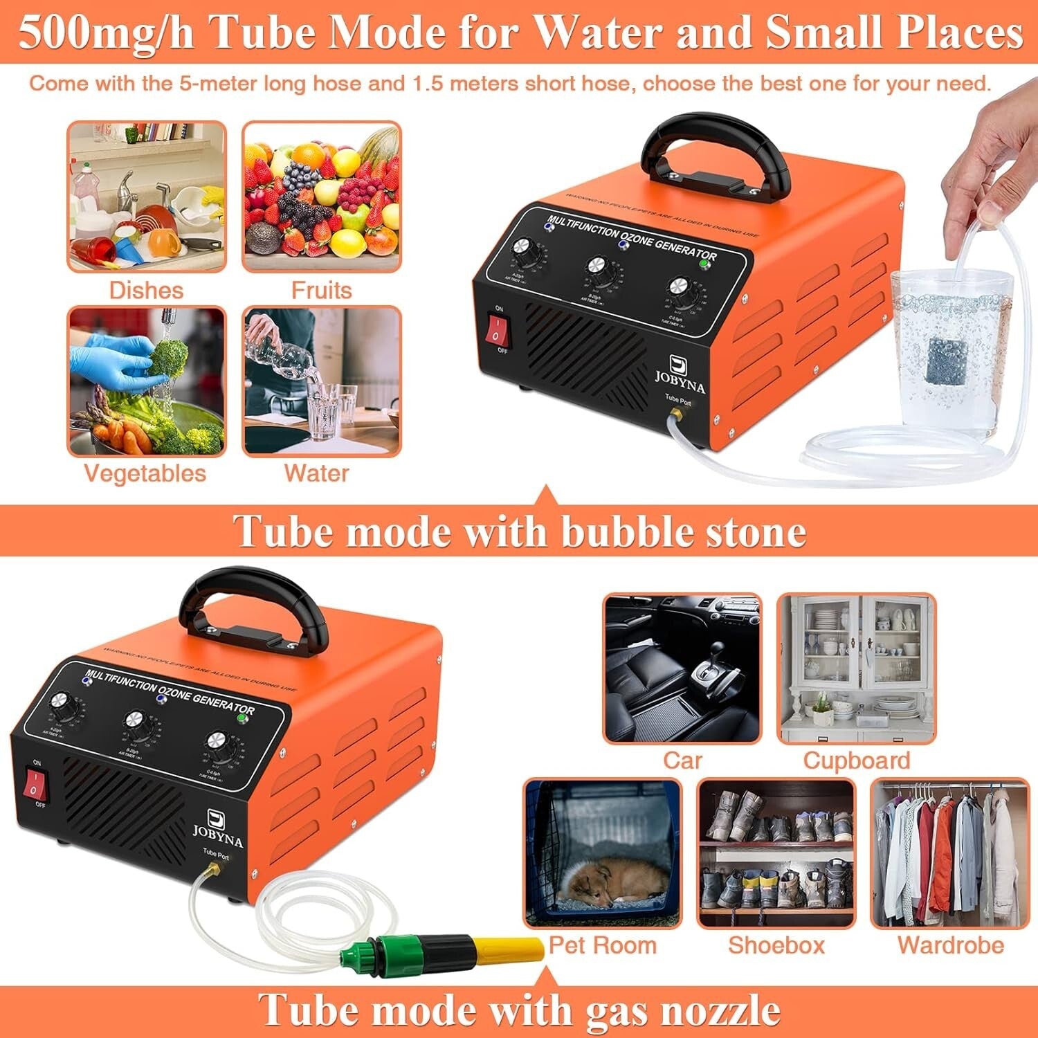 Ozone Machine 40,000mg/h Air & 500mg/h Water - Powerful Odor Eliminator for Home
