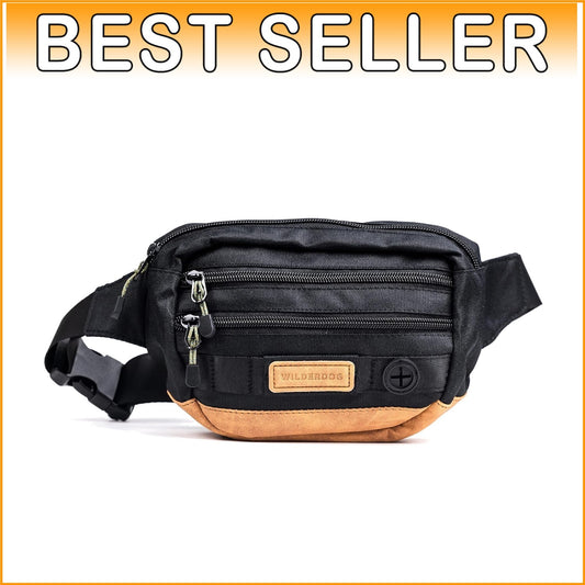Adjustable Fanny Pack for Treats and Accessories – Lightweight Pet Bag in Black