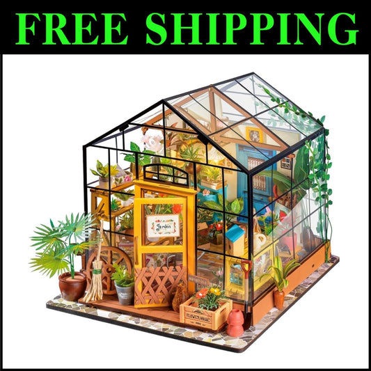 Exquisite 1:24 Scale Mini Dollhouse Kit with LED - Holiday & Birthday Gift