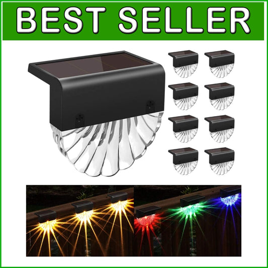 8-Bright Solar Mood Lights for Decks and Garden - Waterproof & Easy Install