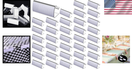 Reliable Plastic Table Cover Clips - 150 Pieces for Weddings & Gatherings