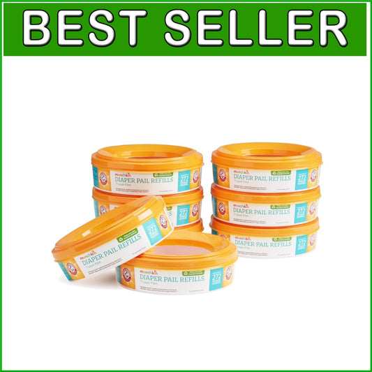 Arm & Hammer Lavender-Scented Diaper Pail Refill Rings - 8 Pack, 2,176 Diaper...