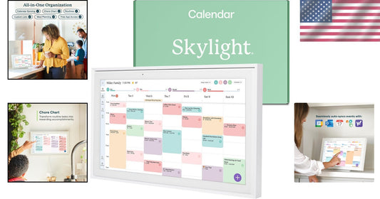 15-Inch Touchscreen Digital Wall Planner & Chore Chart for Family Organization