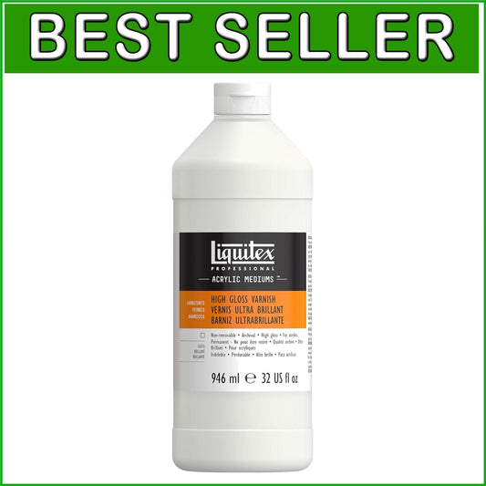 32 oz High Gloss Acrylic Varnish - Durable, Water-Resistant Finish for Artists
