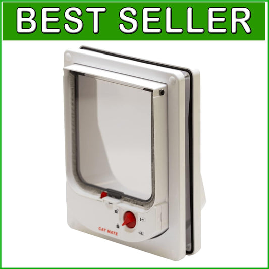 Electromagnetic 4-Way-Locking Cat Flap - Secure Access for Your Feline Friend