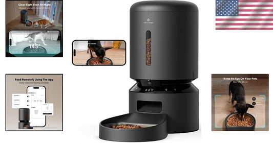 Automatic 5G WiFi Pet Feeder with Night Vision Camera & Voice Interaction
