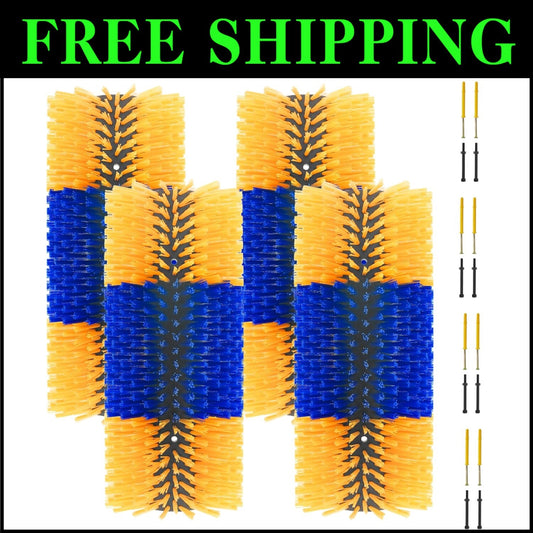 Ergonomic Livestock Scratching Brush with Soft Bristles - Ideal for Cows & Pigs