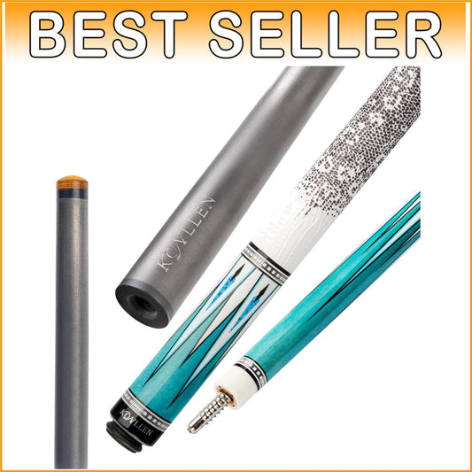 Customizable 58-Inch Carbon Fiber Pool Cue with Leather Grip - Ultra-Smooth Play