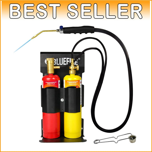 Heavy-Duty Oxypropane Cutting Torch Kit with Flint Lighter - Offers 5252°F Heat