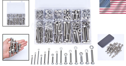 Multi-size Metric Bolt and Nut Set - 608 Pcs M5/M6/M8/M10/M12 Precision Kit