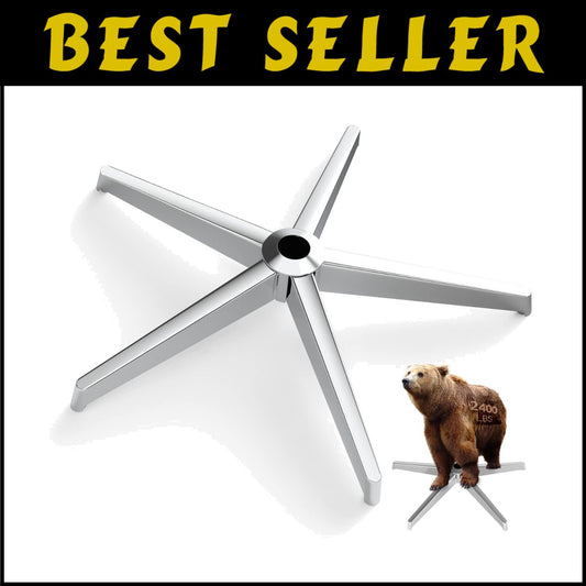 Heavy-Duty 28" Office Chair Base Replacement with Universal Gas Cylinder